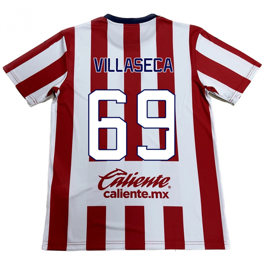 Kinder Daniel Villaseca #69 Rot-Weiss Heimtrikot Trikot 2024/25 T-Shirt Österreich