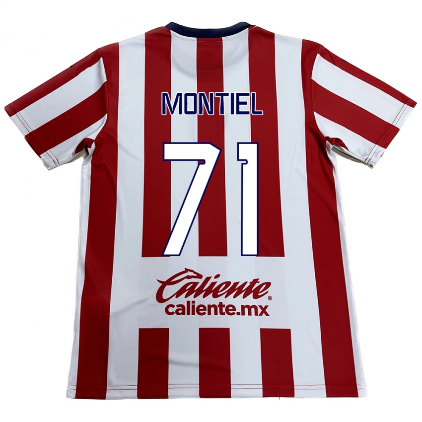 Kinder Erick Montiel #71 Rot-Weiss Heimtrikot Trikot 2024/25 T-Shirt Österreich