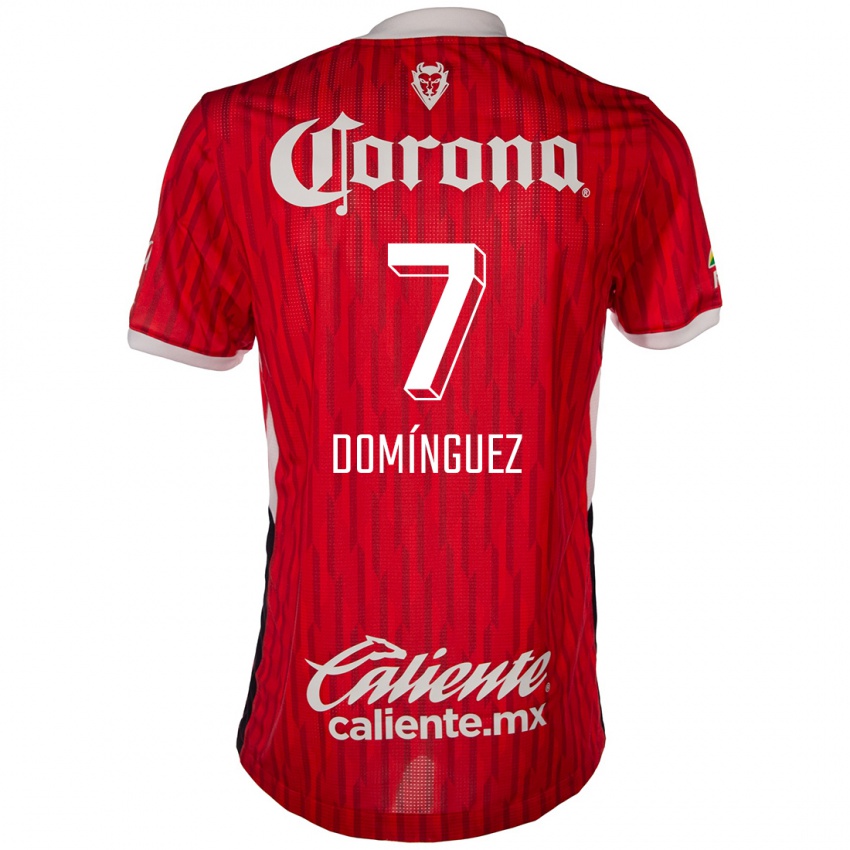 Kinder Juan Domínguez #7 Rot-Weiss Heimtrikot Trikot 2024/25 T-Shirt Österreich