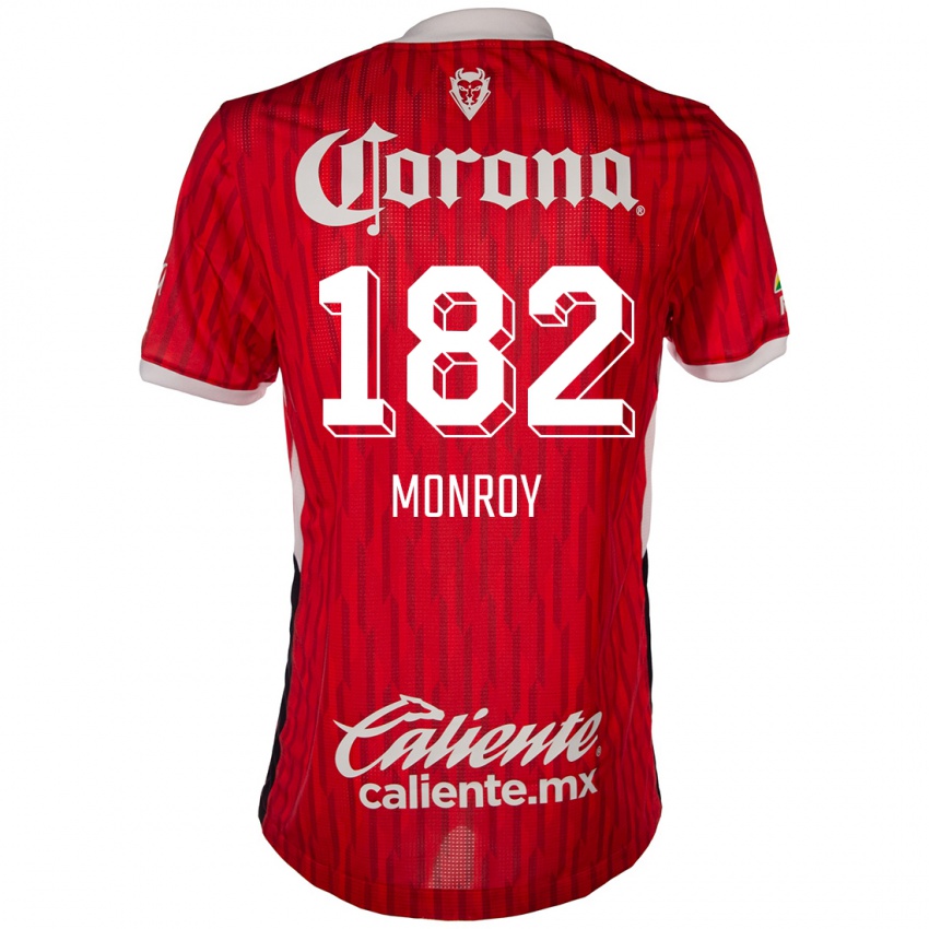 Kinder Brayan Monroy #182 Rot-Weiss Heimtrikot Trikot 2024/25 T-Shirt Österreich