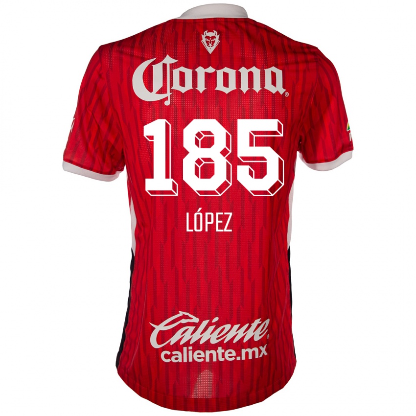 Kinder David López #185 Rot-Weiss Heimtrikot Trikot 2024/25 T-Shirt Österreich