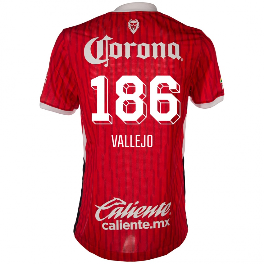 Kinder Saúl Vallejo #186 Rot-Weiss Heimtrikot Trikot 2024/25 T-Shirt Österreich