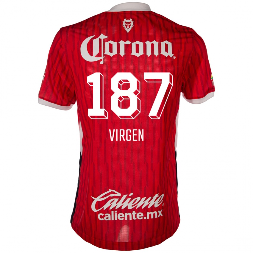 Kinder Oswaldo Virgen #187 Rot-Weiss Heimtrikot Trikot 2024/25 T-Shirt Österreich