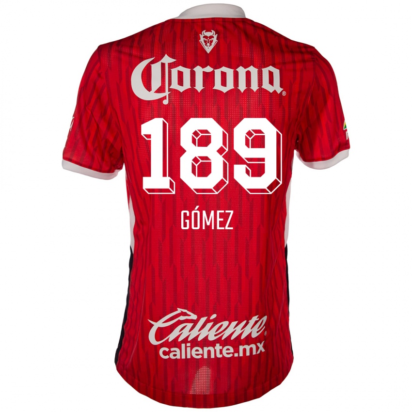 Kinder Enrique Gómez #189 Rot-Weiss Heimtrikot Trikot 2024/25 T-Shirt Österreich