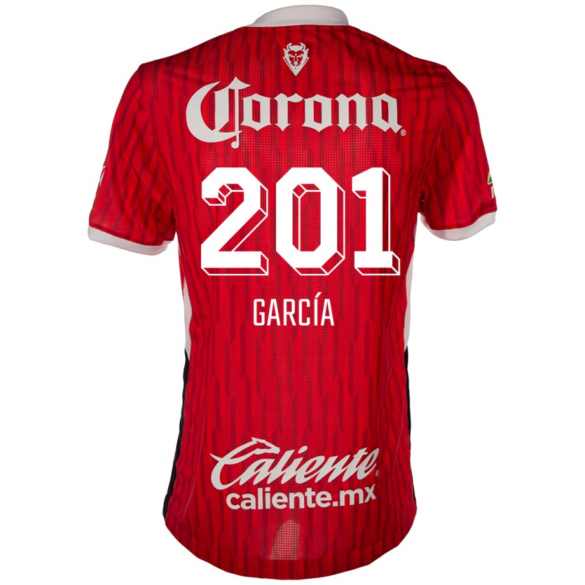 Kinder Eros García #201 Rot-Weiss Heimtrikot Trikot 2024/25 T-Shirt Österreich