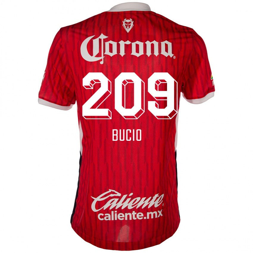 Kinder Sebastián Bucio #209 Rot-Weiss Heimtrikot Trikot 2024/25 T-Shirt Österreich