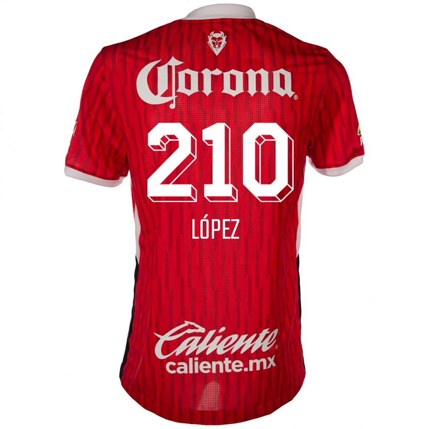 Kinder Juan López #210 Rot-Weiss Heimtrikot Trikot 2024/25 T-Shirt Österreich