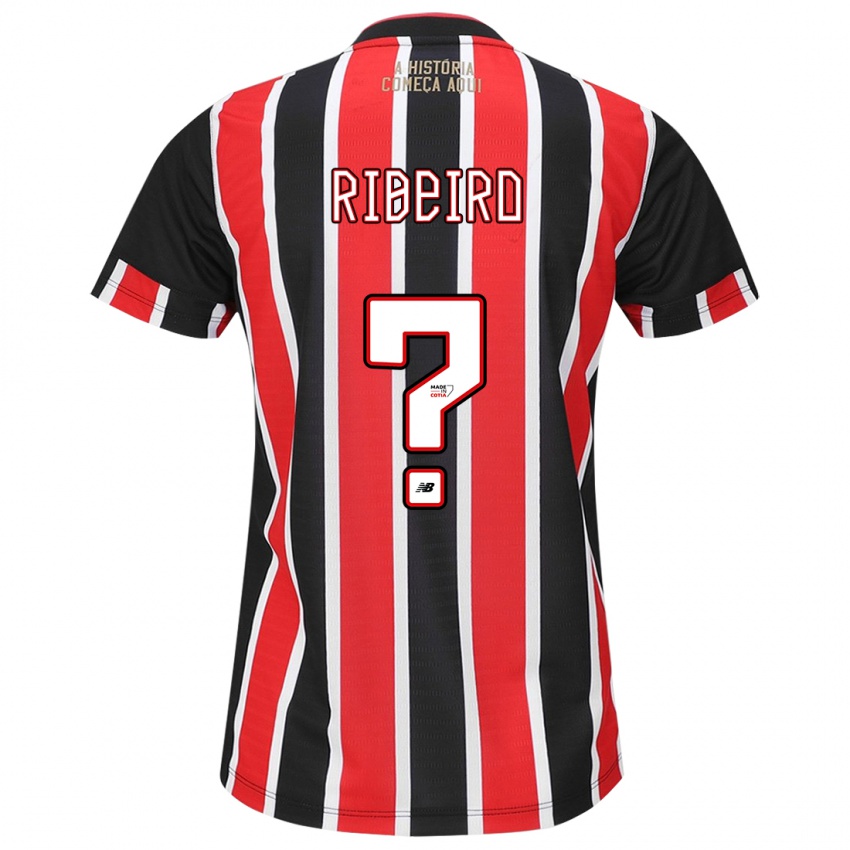 Kinder Thiago Ribeiro #0 Schwarz Rot Weiß Auswärtstrikot Trikot 2024/25 T-Shirt Österreich