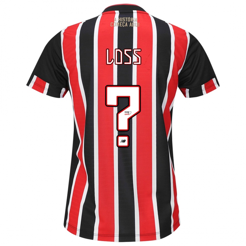 Kinder Lucas Loss #0 Schwarz Rot Weiß Auswärtstrikot Trikot 2024/25 T-Shirt Österreich