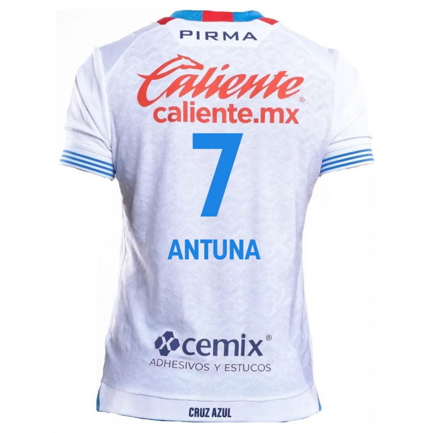 Kinder Uriel Antuna #7 Weiß Blau Auswärtstrikot Trikot 2024/25 T-Shirt Österreich