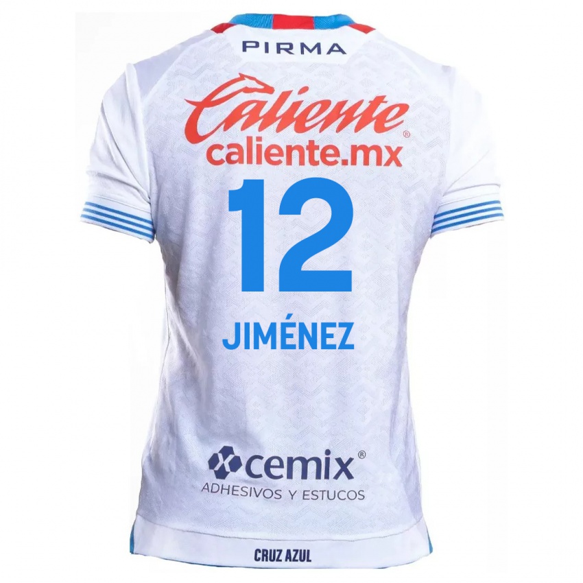 Kinder Luis Jiménez #12 Weiß Blau Auswärtstrikot Trikot 2024/25 T-Shirt Österreich