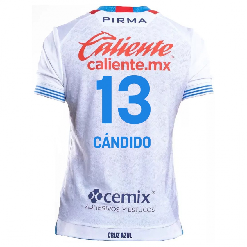 Kinder Camilo Cándido #13 Weiß Blau Auswärtstrikot Trikot 2024/25 T-Shirt Österreich