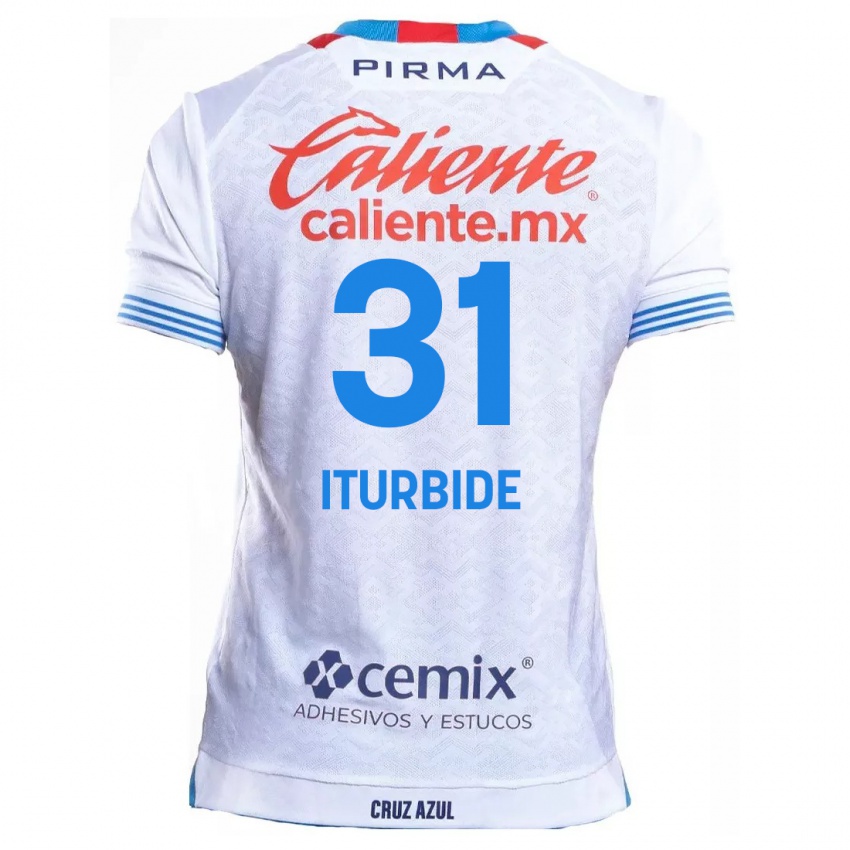 Kinder Luis Iturbide #31 Weiß Blau Auswärtstrikot Trikot 2024/25 T-Shirt Österreich