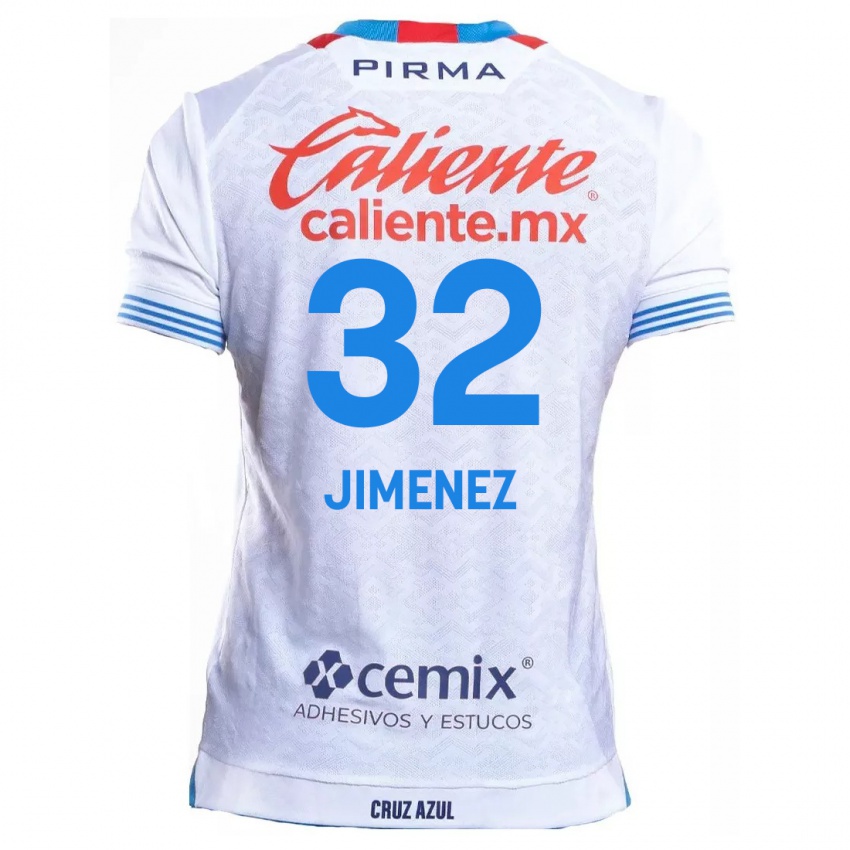 Kinder Cristian Jimenez #32 Weiß Blau Auswärtstrikot Trikot 2024/25 T-Shirt Österreich