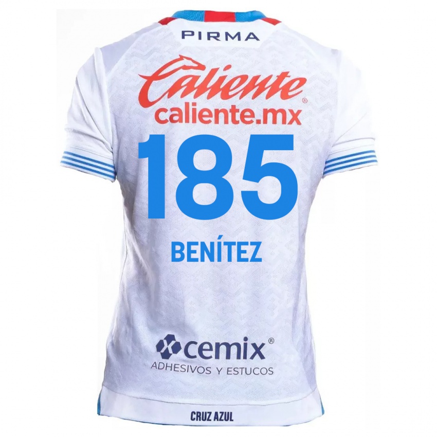 Kinder Cristopher Benitez #185 Weiß Blau Auswärtstrikot Trikot 2024/25 T-Shirt Österreich