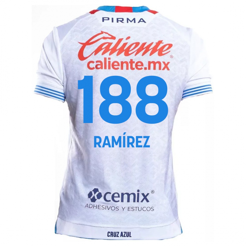 Kinder Diego Ramírez #188 Weiß Blau Auswärtstrikot Trikot 2024/25 T-Shirt Österreich