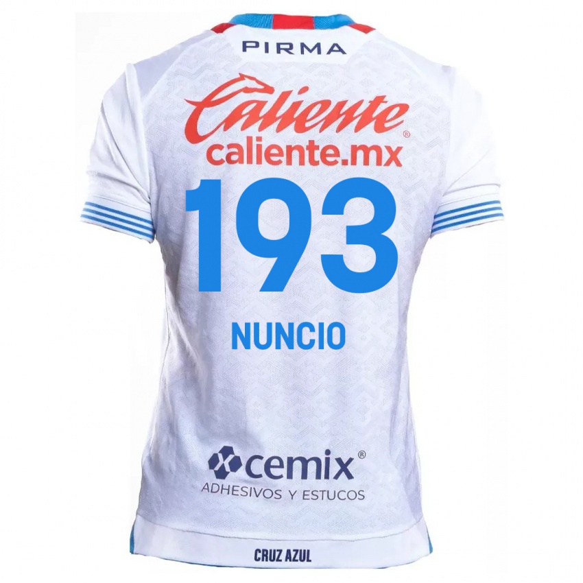 Kinder Jorge Nuncio #193 Weiß Blau Auswärtstrikot Trikot 2024/25 T-Shirt Österreich