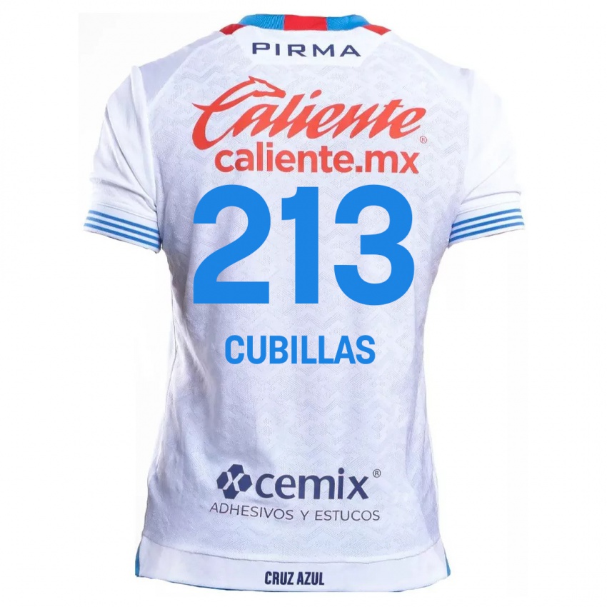 Kinder Andre Cubillas #213 Weiß Blau Auswärtstrikot Trikot 2024/25 T-Shirt Österreich