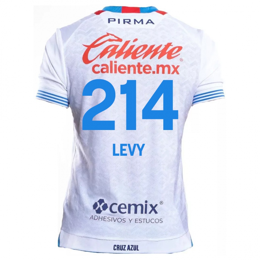 Kinder Mateo Levy #214 Weiß Blau Auswärtstrikot Trikot 2024/25 T-Shirt Österreich