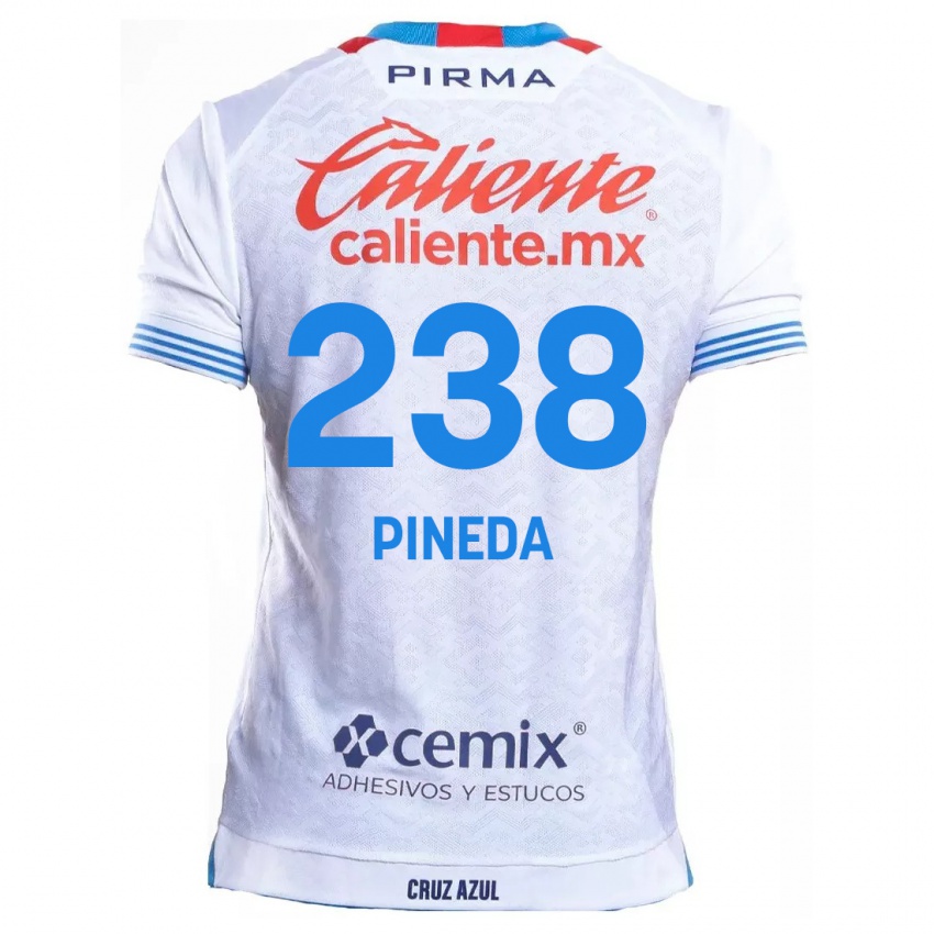 Kinder Zadiel Pineda #238 Weiß Blau Auswärtstrikot Trikot 2024/25 T-Shirt Österreich