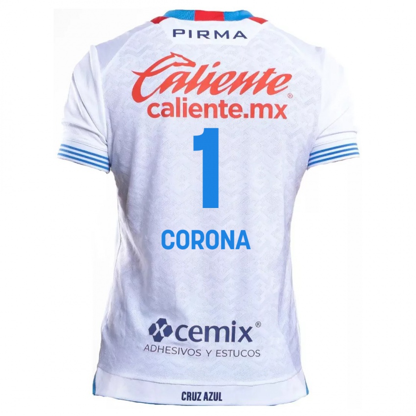 Kinder Jose De Jesus Corona #1 Weiß Blau Auswärtstrikot Trikot 2024/25 T-Shirt Österreich