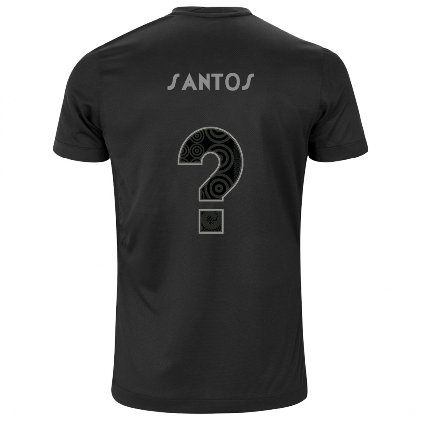 Kinder Renato Santos #0 Schwarz Auswärtstrikot Trikot 2024/25 T-Shirt Österreich