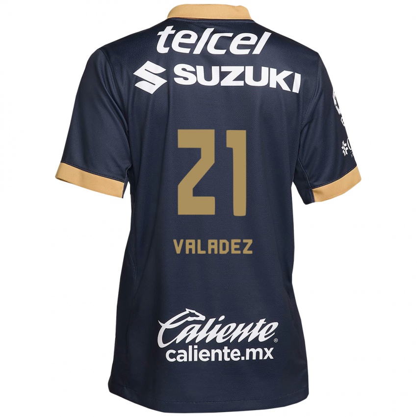 Kinder Natalia Macias Valadez #21 Obsidian Gold Weiß Auswärtstrikot Trikot 2024/25 T-Shirt Österreich