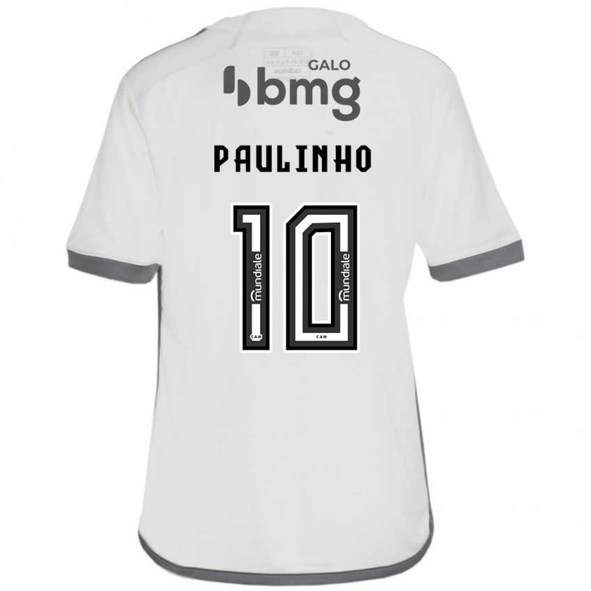 Kinder Paulinho #10 Cremefarben Auswärtstrikot Trikot 2024/25 T-Shirt Österreich