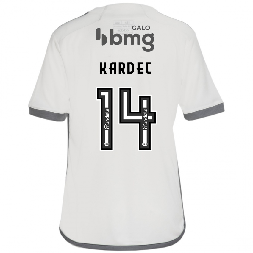 Kinder Alan Kardec #14 Cremefarben Auswärtstrikot Trikot 2024/25 T-Shirt Österreich