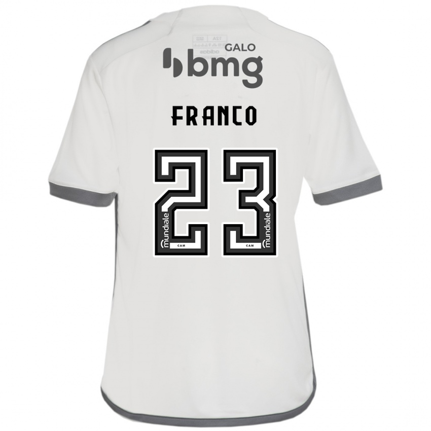 Kinder Alan Franco #23 Cremefarben Auswärtstrikot Trikot 2024/25 T-Shirt Österreich