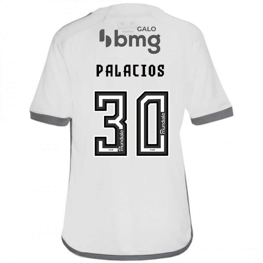 Kinder Brahian Palacios #30 Cremefarben Auswärtstrikot Trikot 2024/25 T-Shirt Österreich