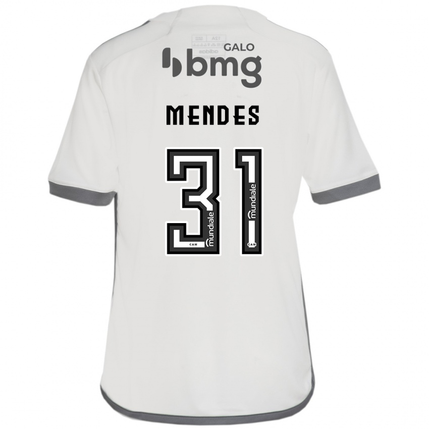 Kinder Matheus Mendes #31 Cremefarben Auswärtstrikot Trikot 2024/25 T-Shirt Österreich