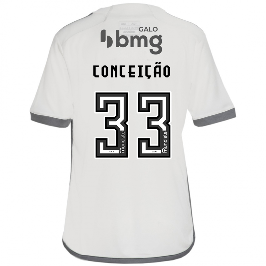 Kinder Robert Conceição #33 Cremefarben Auswärtstrikot Trikot 2024/25 T-Shirt Österreich