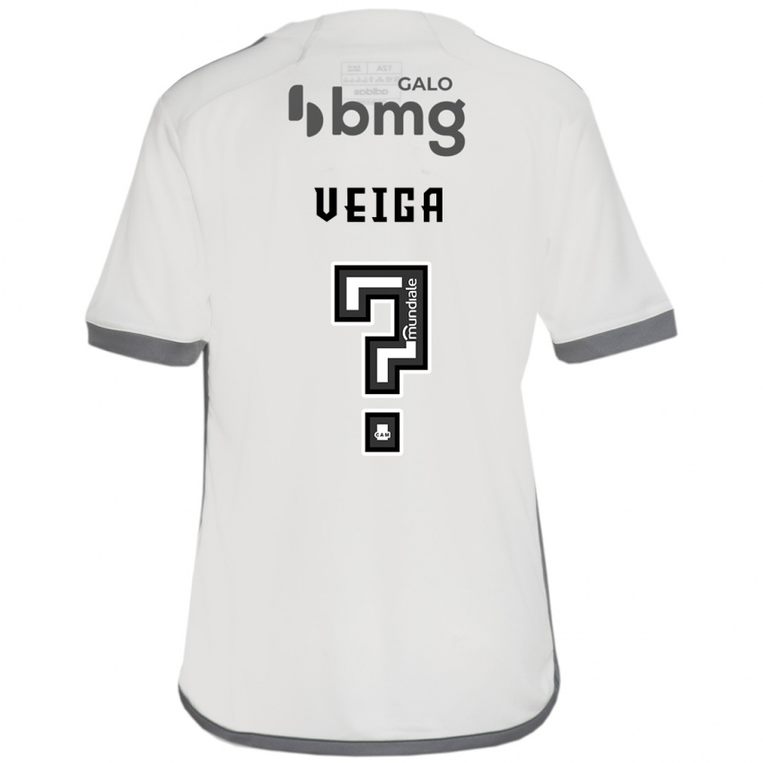 Kinder Gustavo Veiga #0 Cremefarben Auswärtstrikot Trikot 2024/25 T-Shirt Österreich