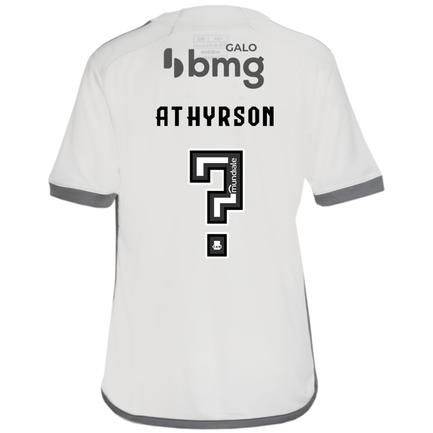 Kinder Athyrson #0 Cremefarben Auswärtstrikot Trikot 2024/25 T-Shirt Österreich