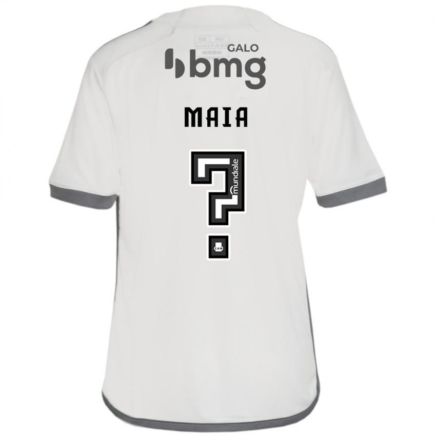 Kinder Caio Maia #0 Cremefarben Auswärtstrikot Trikot 2024/25 T-Shirt Österreich