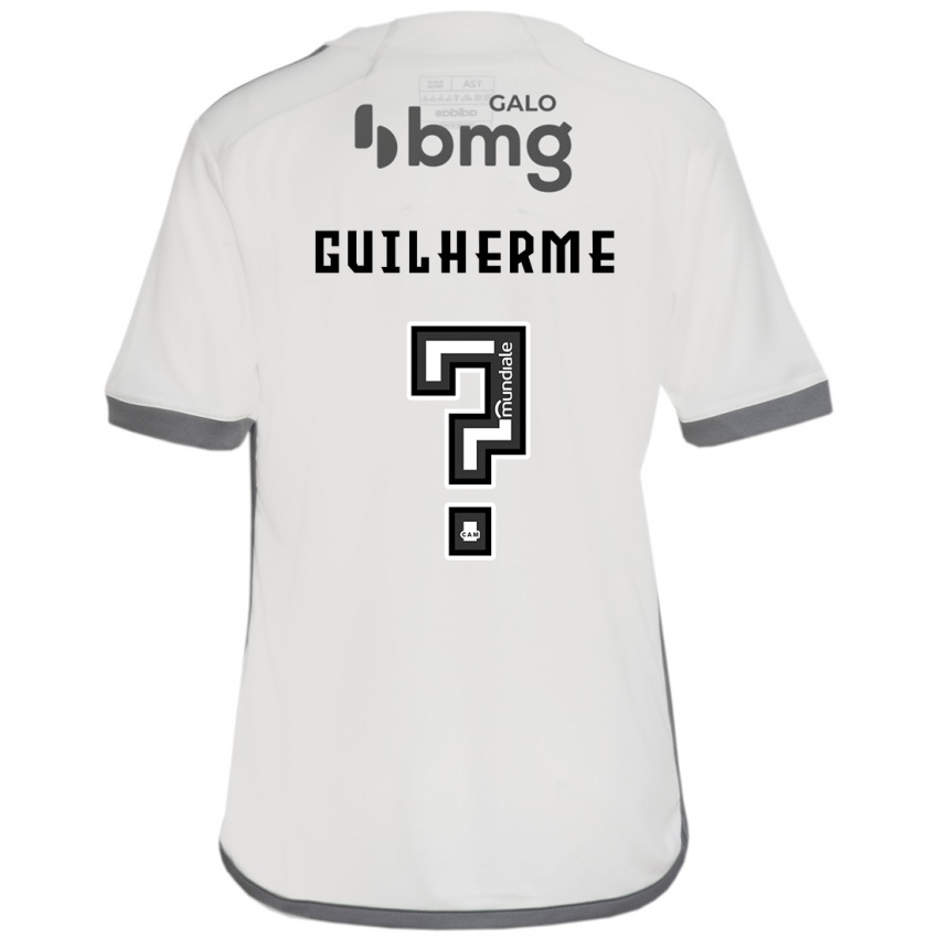 Kinder Kauan Guilherme #0 Cremefarben Auswärtstrikot Trikot 2024/25 T-Shirt Österreich