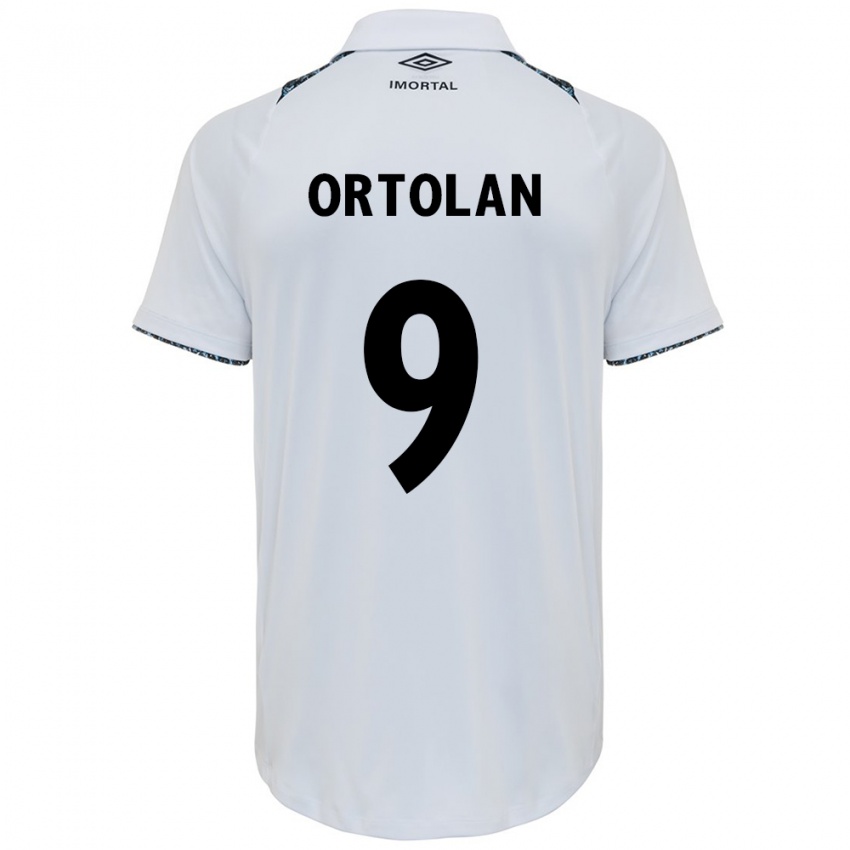 Kinder Dani Ortolan #9 Weiß Blau Auswärtstrikot Trikot 2024/25 T-Shirt Österreich