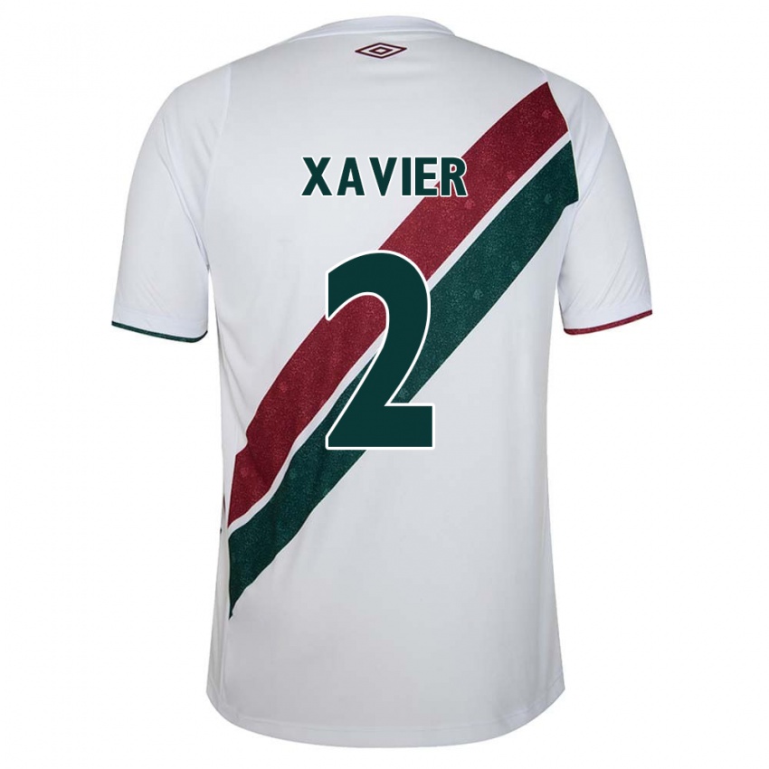 Kinder Samuel Xavier #2 Weiß Grün Kastanienbraun Auswärtstrikot Trikot 2024/25 T-Shirt Österreich