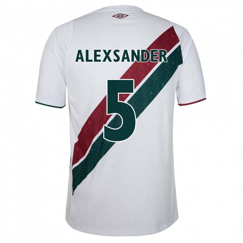 Kinder Alexsander #5 Weiß Grün Kastanienbraun Auswärtstrikot Trikot 2024/25 T-Shirt Österreich