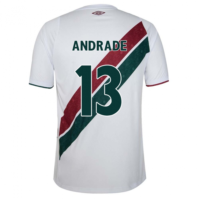 Kinder Felipe Andrade #13 Weiß Grün Kastanienbraun Auswärtstrikot Trikot 2024/25 T-Shirt Österreich