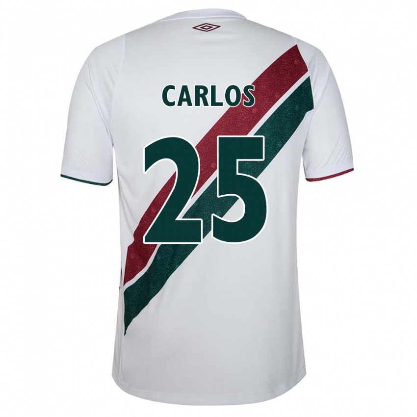 Kinder Antônio Carlos #25 Weiß Grün Kastanienbraun Auswärtstrikot Trikot 2024/25 T-Shirt Österreich