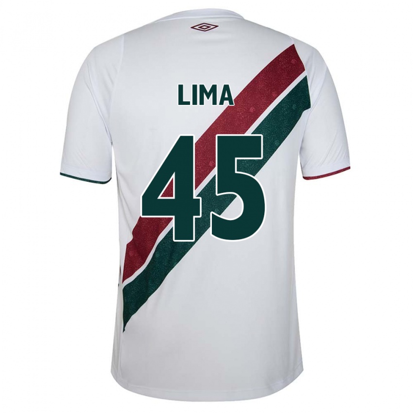 Kinder Lima #45 Weiß Grün Kastanienbraun Auswärtstrikot Trikot 2024/25 T-Shirt Österreich