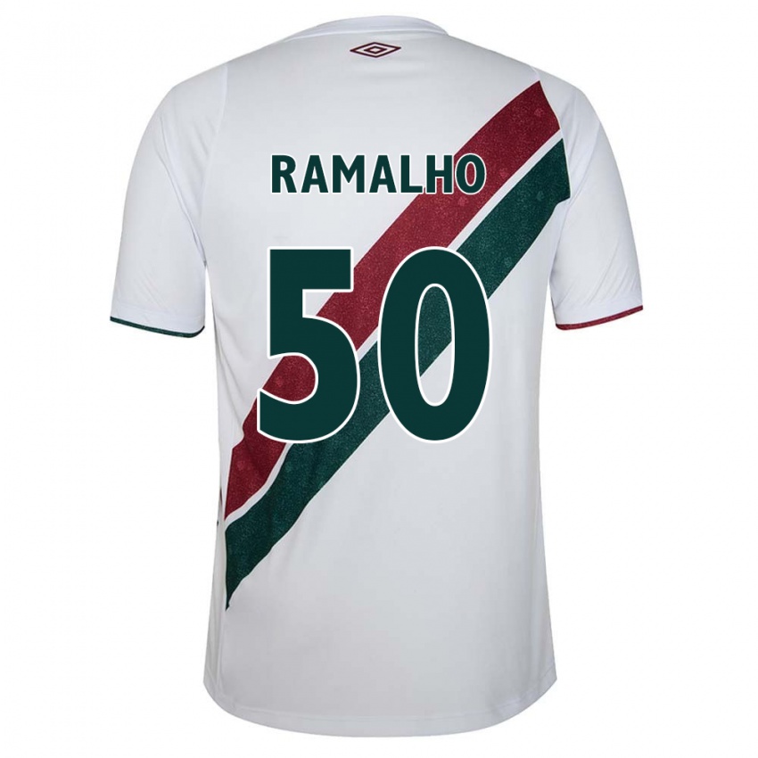 Kinder Gustavo Ramalho #50 Weiß Grün Kastanienbraun Auswärtstrikot Trikot 2024/25 T-Shirt Österreich