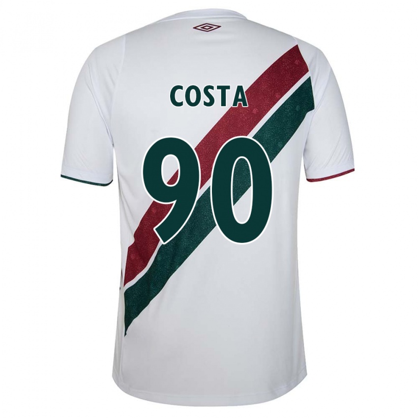 Kinder Douglas Costa #90 Weiß Grün Kastanienbraun Auswärtstrikot Trikot 2024/25 T-Shirt Österreich