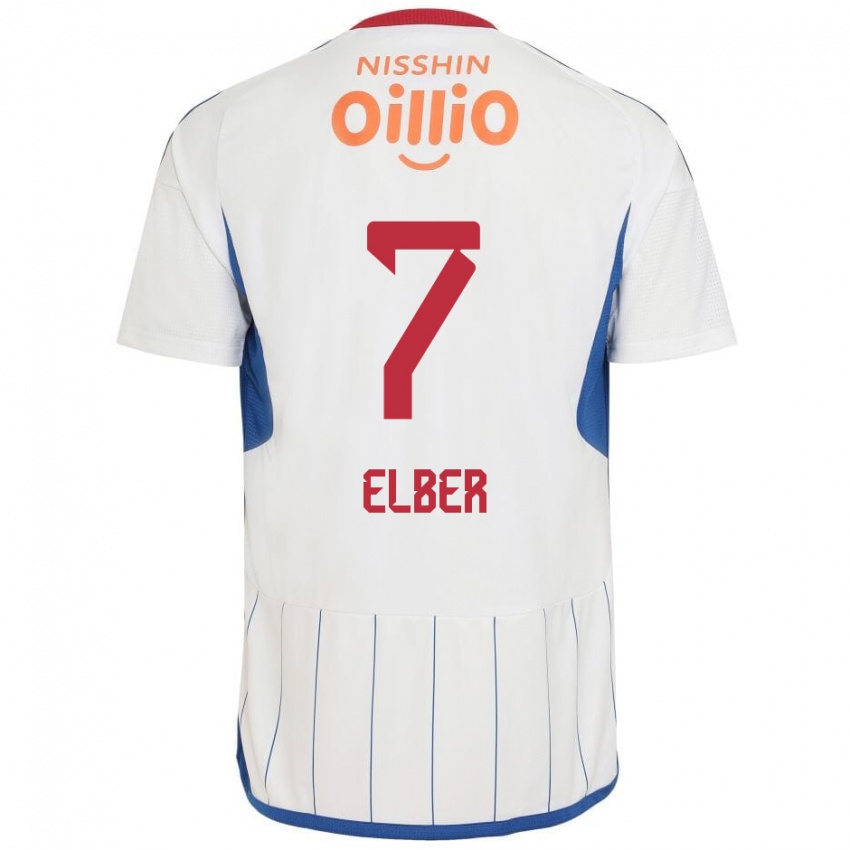 Kinder Élber #7 Weiß Blau Rot Auswärtstrikot Trikot 2024/25 T-Shirt Österreich