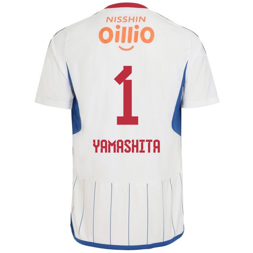 Kinder Shoma Yamashita #1 Weiß Blau Rot Auswärtstrikot Trikot 2024/25 T-Shirt Österreich