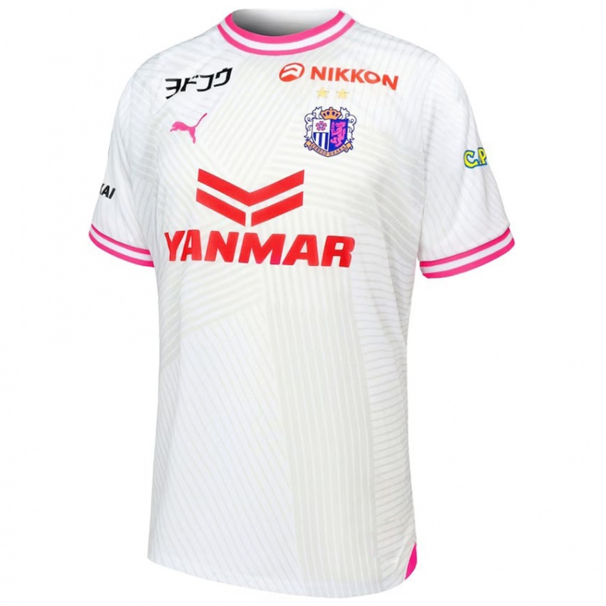 Kinder Toshito Nakayama #14 Weiß Rosa Auswärtstrikot Trikot 2024/25 T-Shirt Österreich