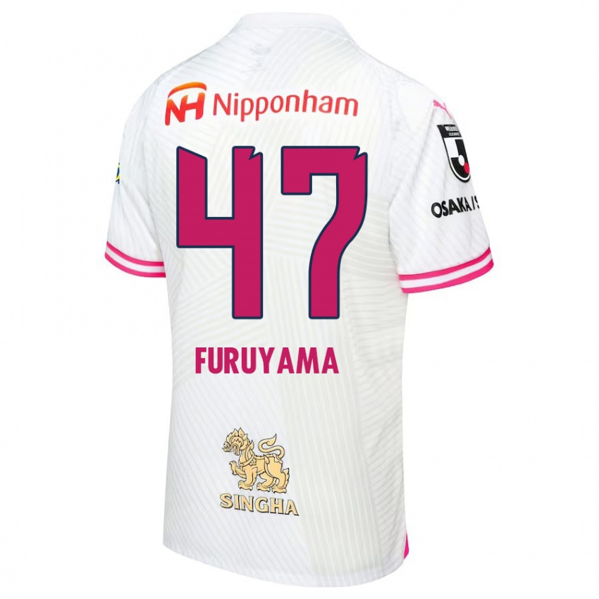 Kinder Kengo Furuyama #47 Weiß Rosa Auswärtstrikot Trikot 2024/25 T-Shirt Österreich