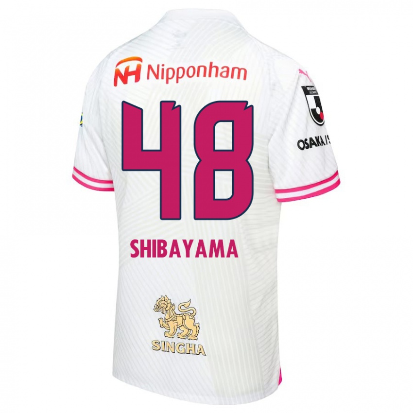 Kinder Masaya Shibayama #48 Weiß Rosa Auswärtstrikot Trikot 2024/25 T-Shirt Österreich